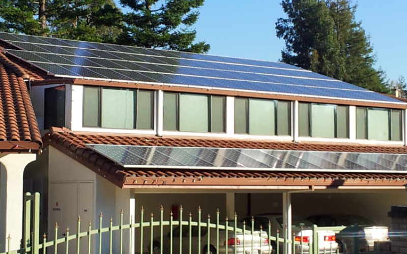 commercial solar install
