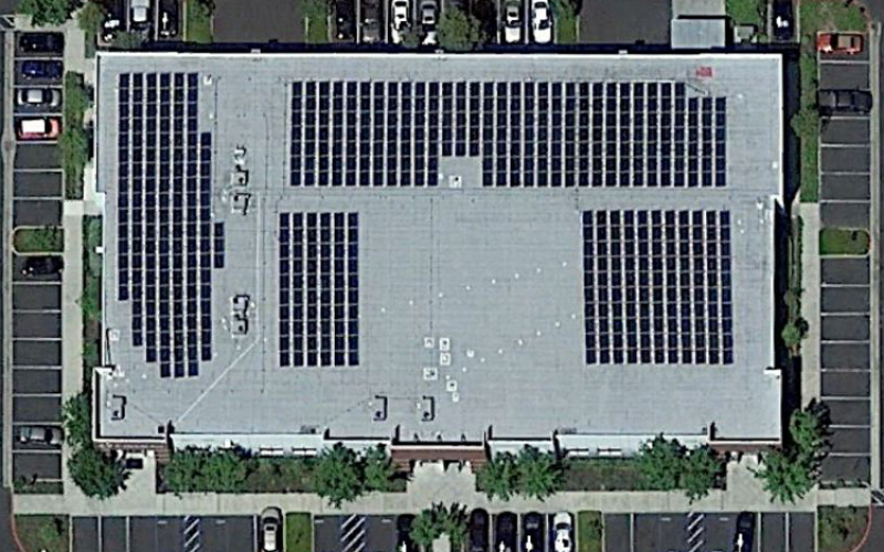 commercial solar gallery top view