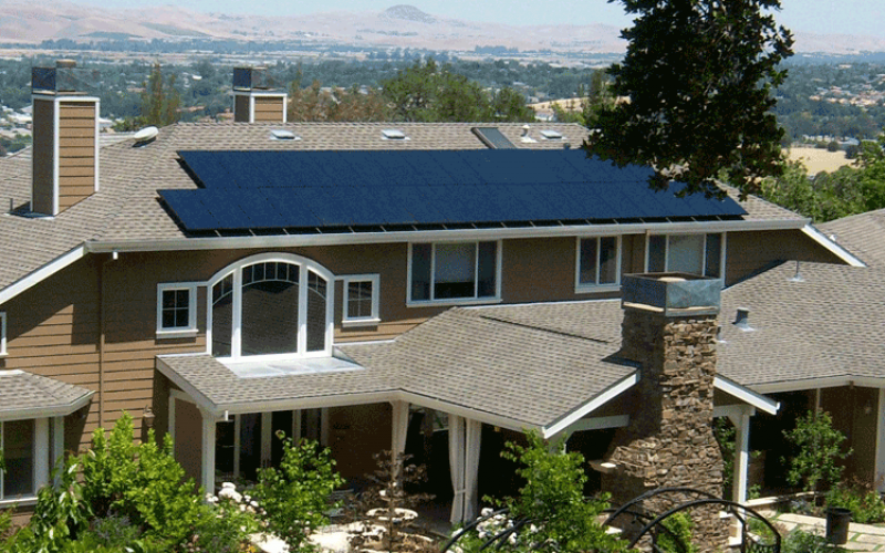 martoglio solar power system on home