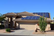 residential solar installation street view