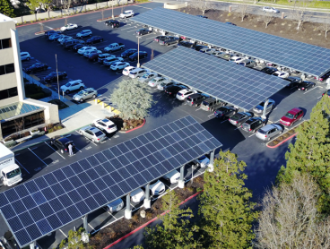 large commercial solar power installation