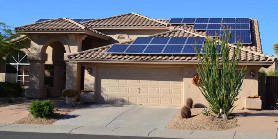 residential solar installation street view